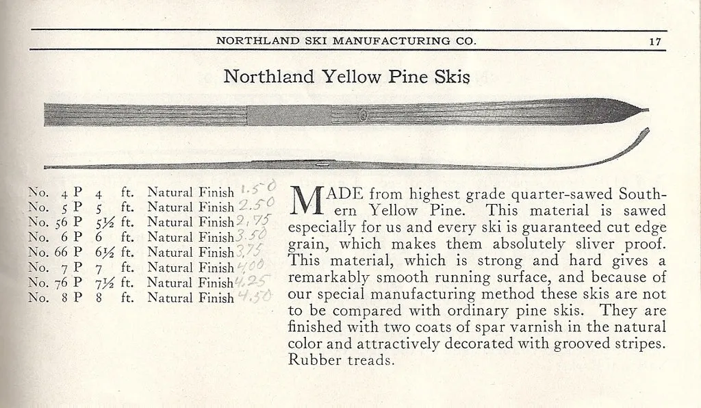 1923 Northland Ski Manufacturing Company Brochure