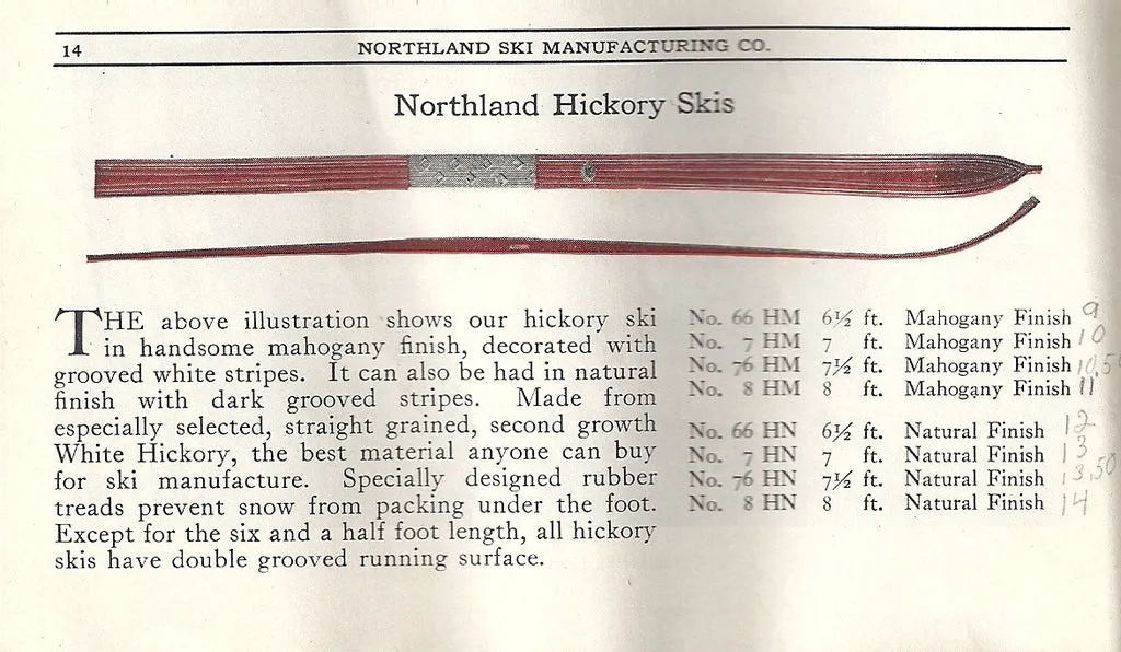 1923 Northland Ski Manufacturing Company Brochure