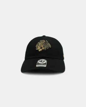 47 Brand Chicago Blackhawks Clean Up Stapback Black/Gold