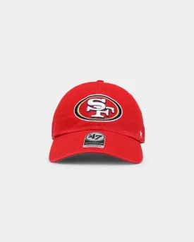 47 Brand Kids' San Francisco 49ers 47 Clean Up Strapback Red