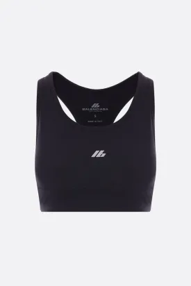 Activewear stretch jersey sports bra