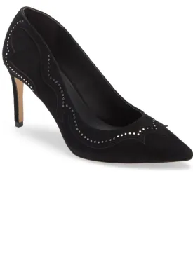 AllSaints Blush Zehra Studded Pump. Size 9. Black