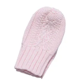 Angel Dear, Cable Mittens - Pale Pink