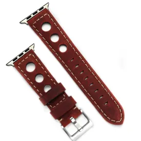 Apple Band - Leather - Rally - Red