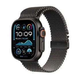 Apple Watch Ultra 2 GPS   Cellular 49mm Black Titanium Case with Black Titanium Milanese Loop