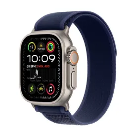 Apple Watch Ultra 2 GPS   Cellular 49mm Natural Titanium Case with Blue Trail Loop