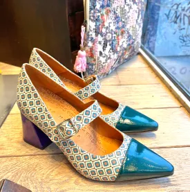 AUZA Purple - multi leather shoes by CHIE MIHARA