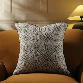 Baja Monochrome Illusion Embroidered Cushion