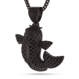 Black Gold Utsurimono Koi Fish Necklace