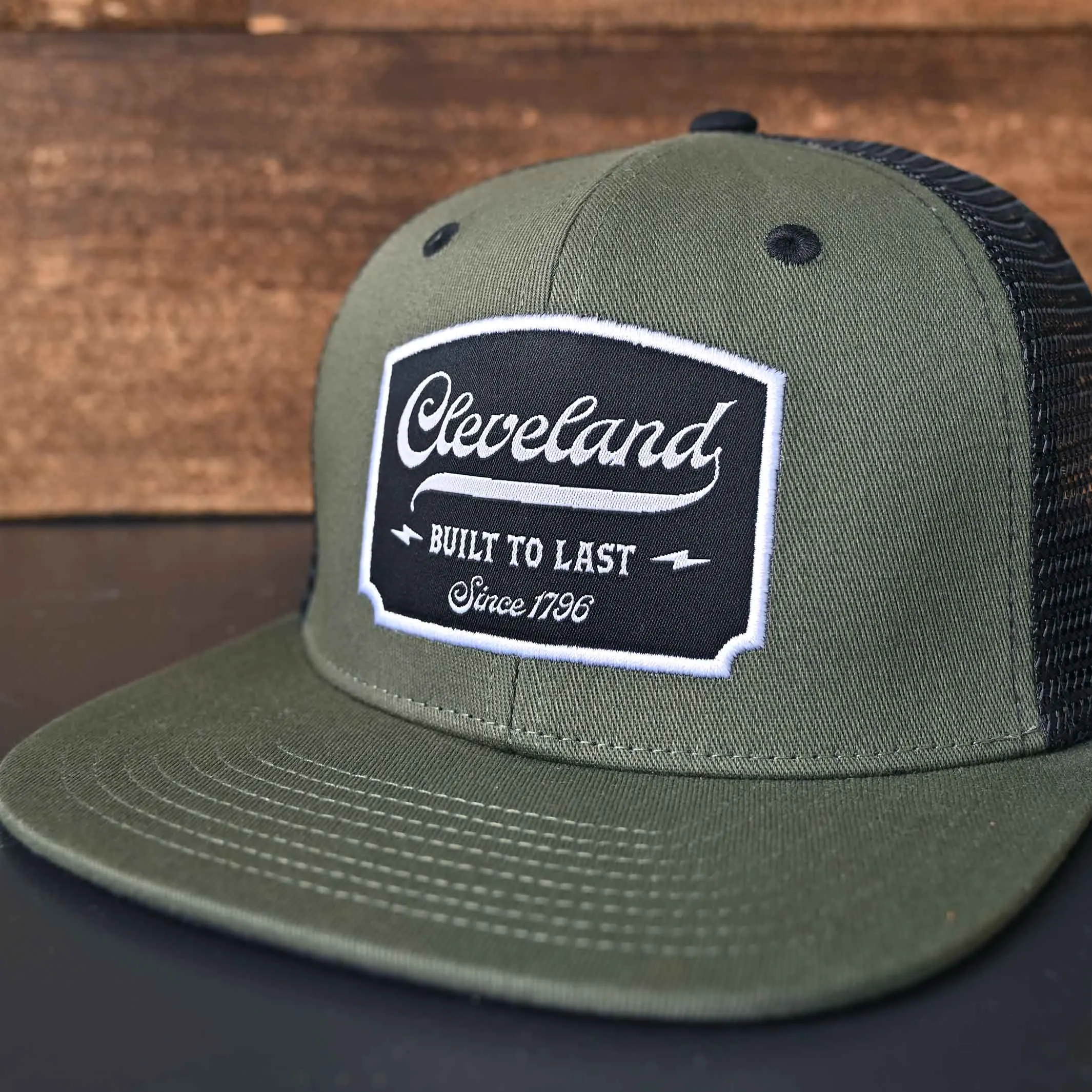 Built To Last Trucker Hat - Olive