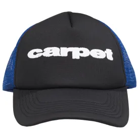 Carpet Puff Trucker Hat Black/Blue