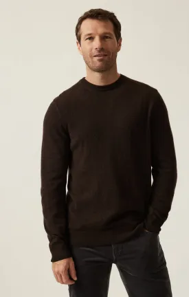 Cashmere Crew Neck Sweater In Brown