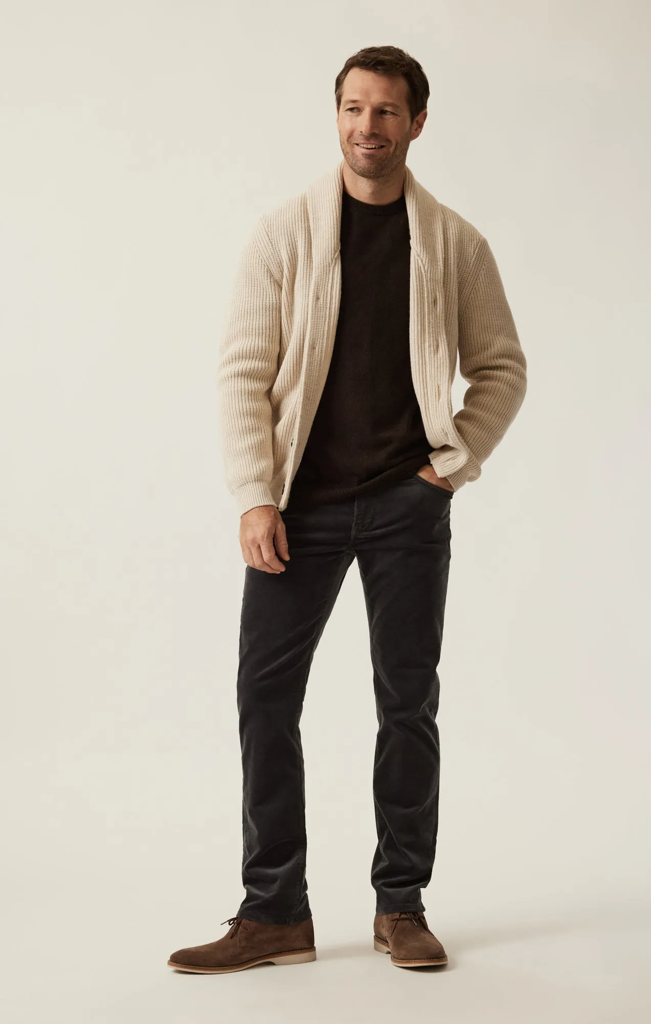 Cashmere Crew Neck Sweater In Brown