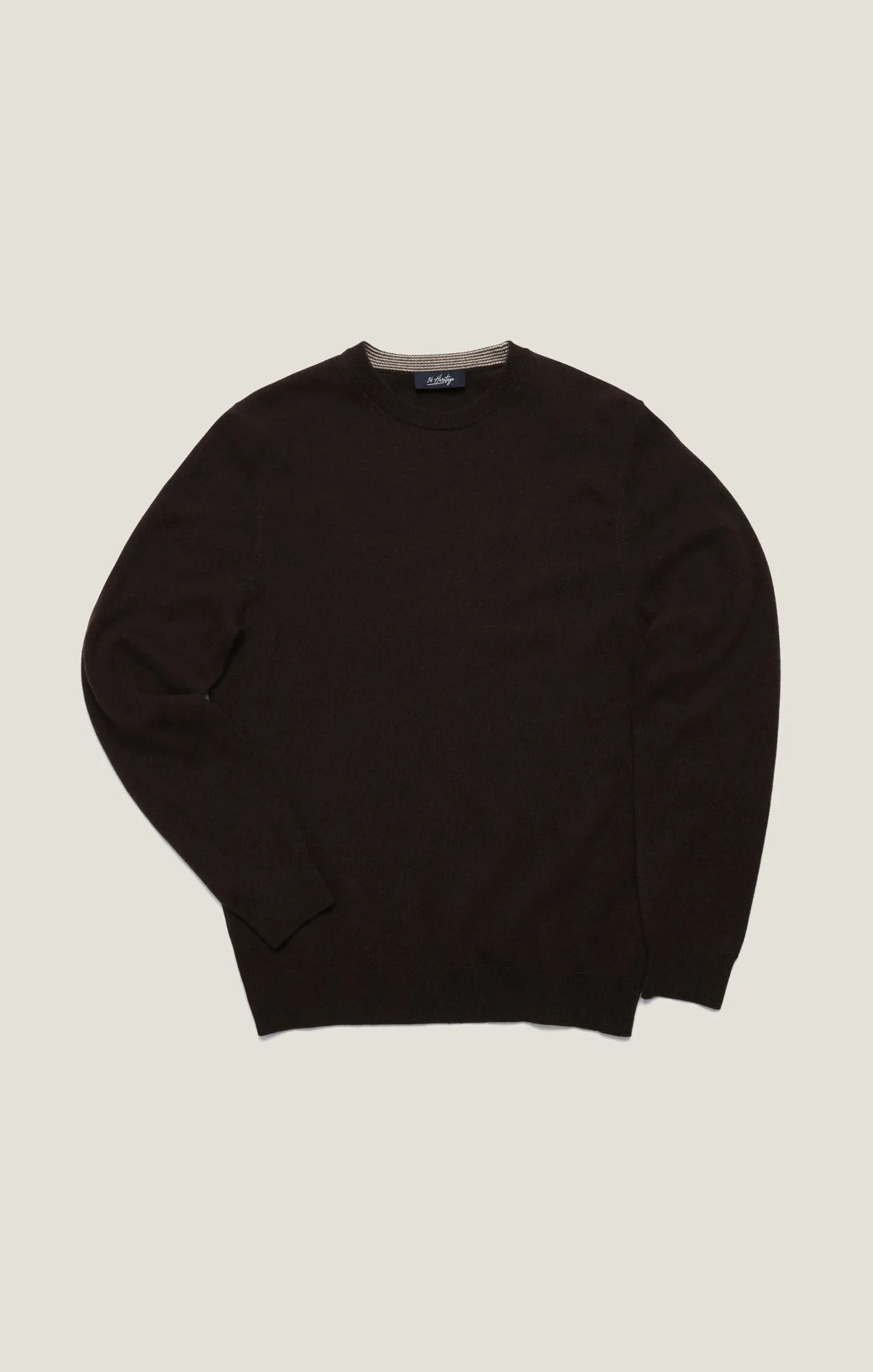 Cashmere Crew Neck Sweater In Brown