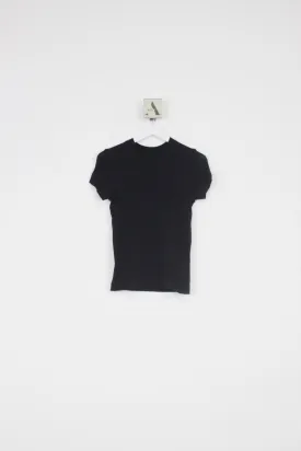 Cashmere Perfect Tee-Black-L