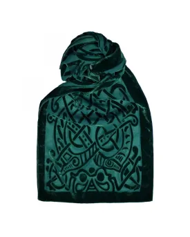 Celtic Burn Out Velour Scarf