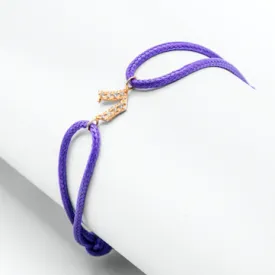 Diamond Letter Thread Bracelet