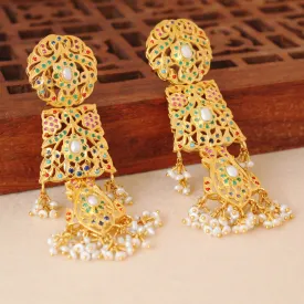 Earring With Nauratan