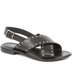 Elda Cross Over Studded Sandals - ELDA / 323 390