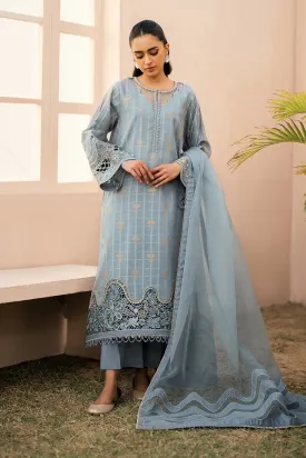 EMBROIDERED JACQUARD LAWN UF-606