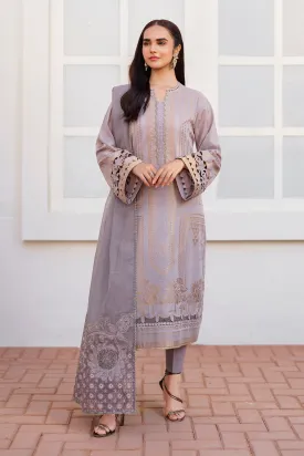 EMBROIDERED JACQUARD LAWN UF-643