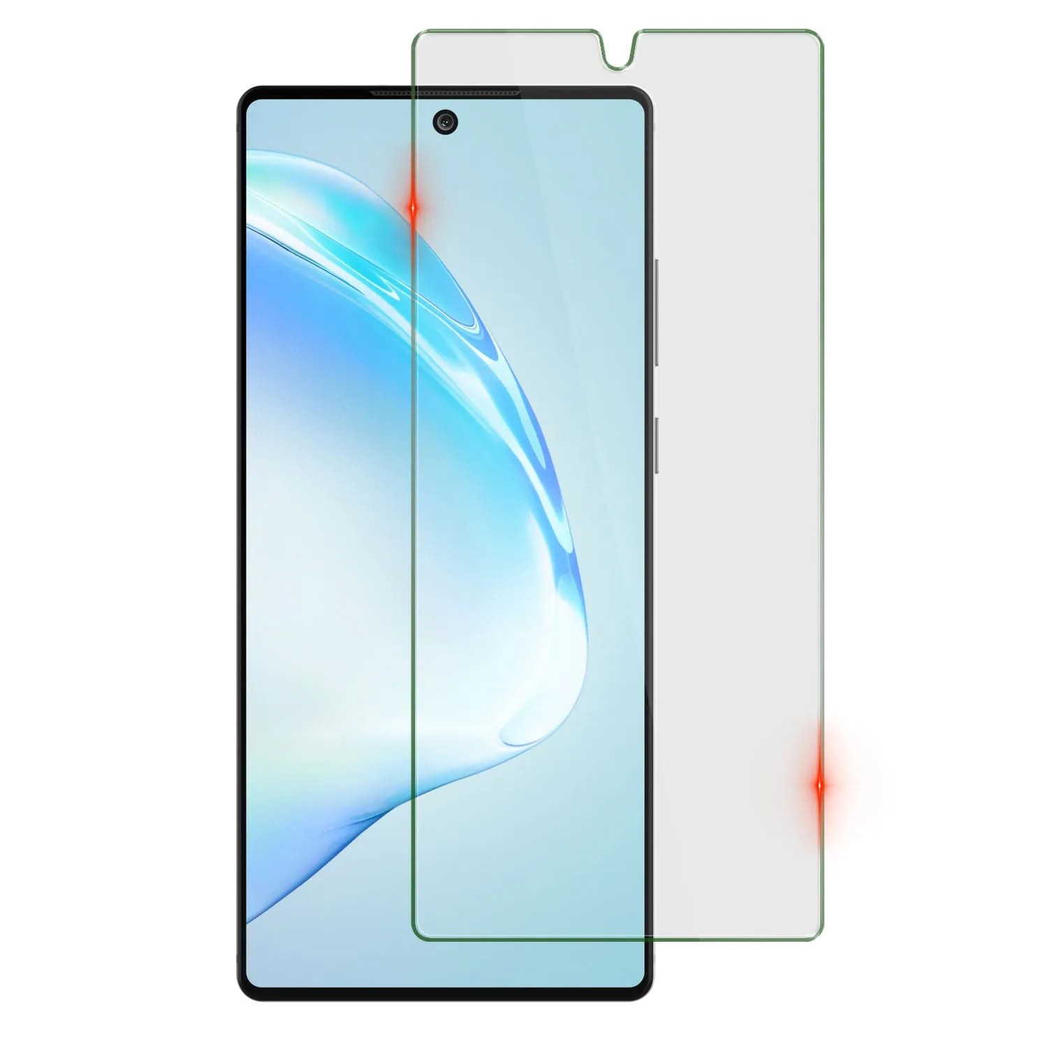 Galaxy Note 10  Plus Black Punkcase Glass SHIELD Tempered Glass Screen Protector 0.33mm Thick 9H Glass