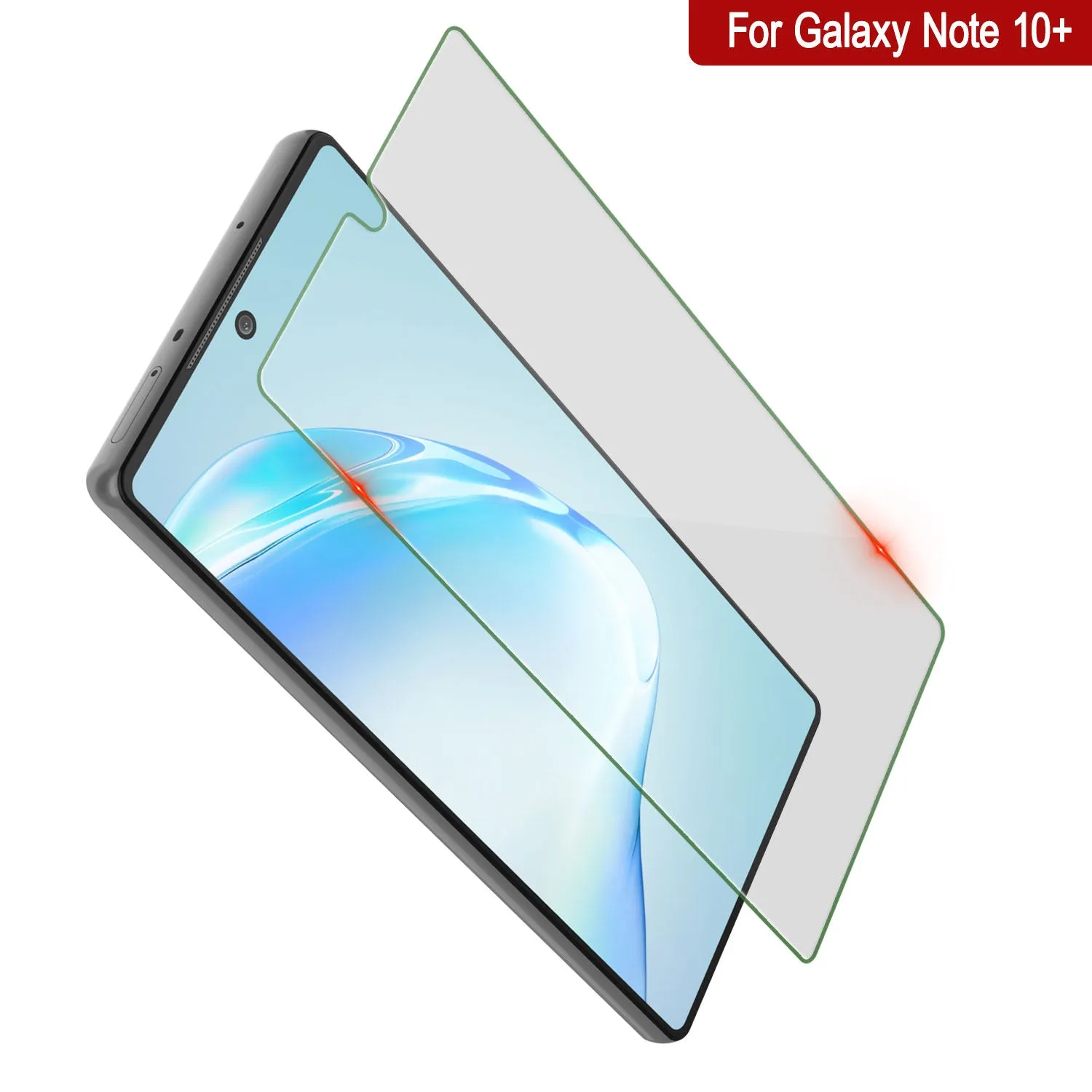 Galaxy Note 10  Plus Black Punkcase Glass SHIELD Tempered Glass Screen Protector 0.33mm Thick 9H Glass