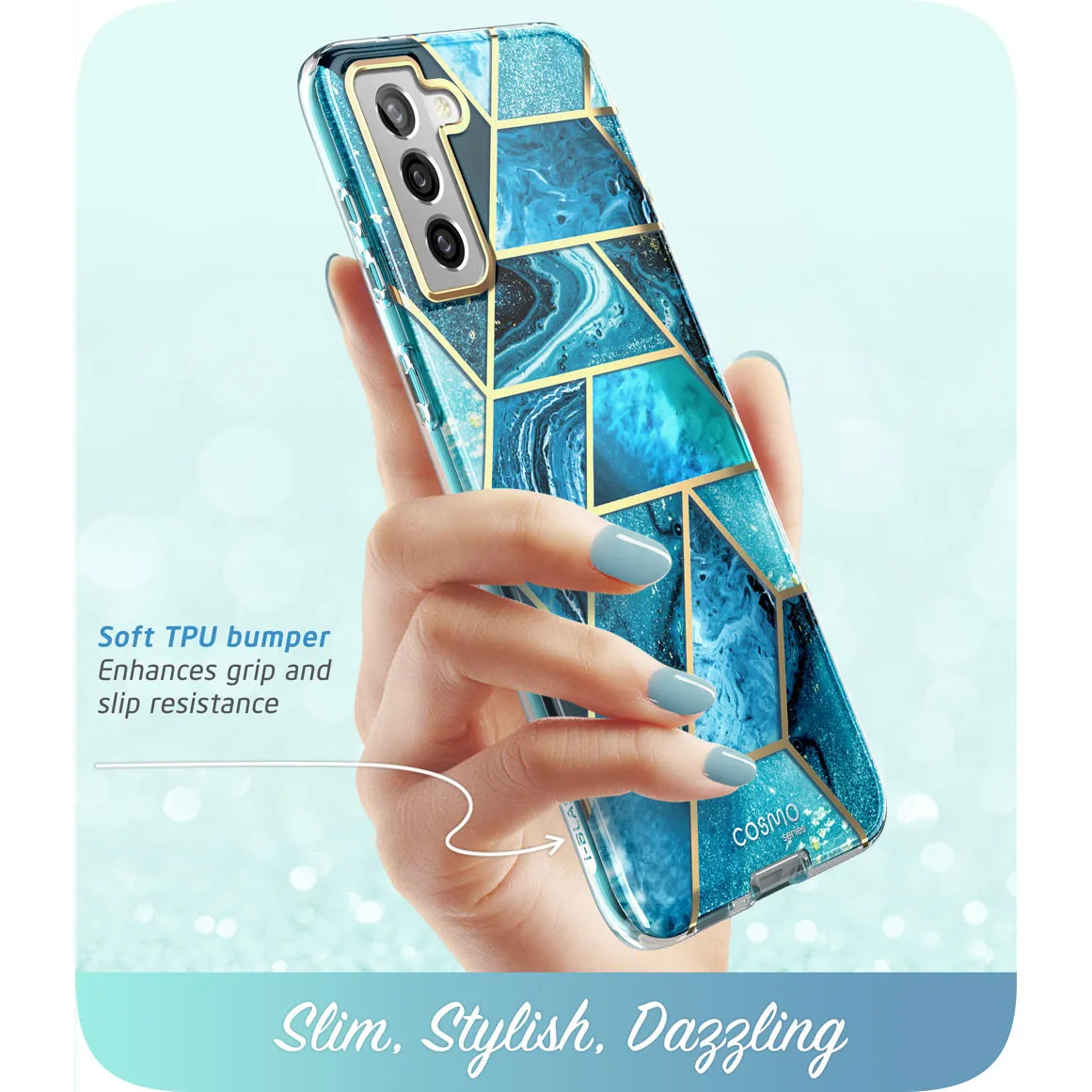 Galaxy S21 FE Cosmo Case - Ocean Blue