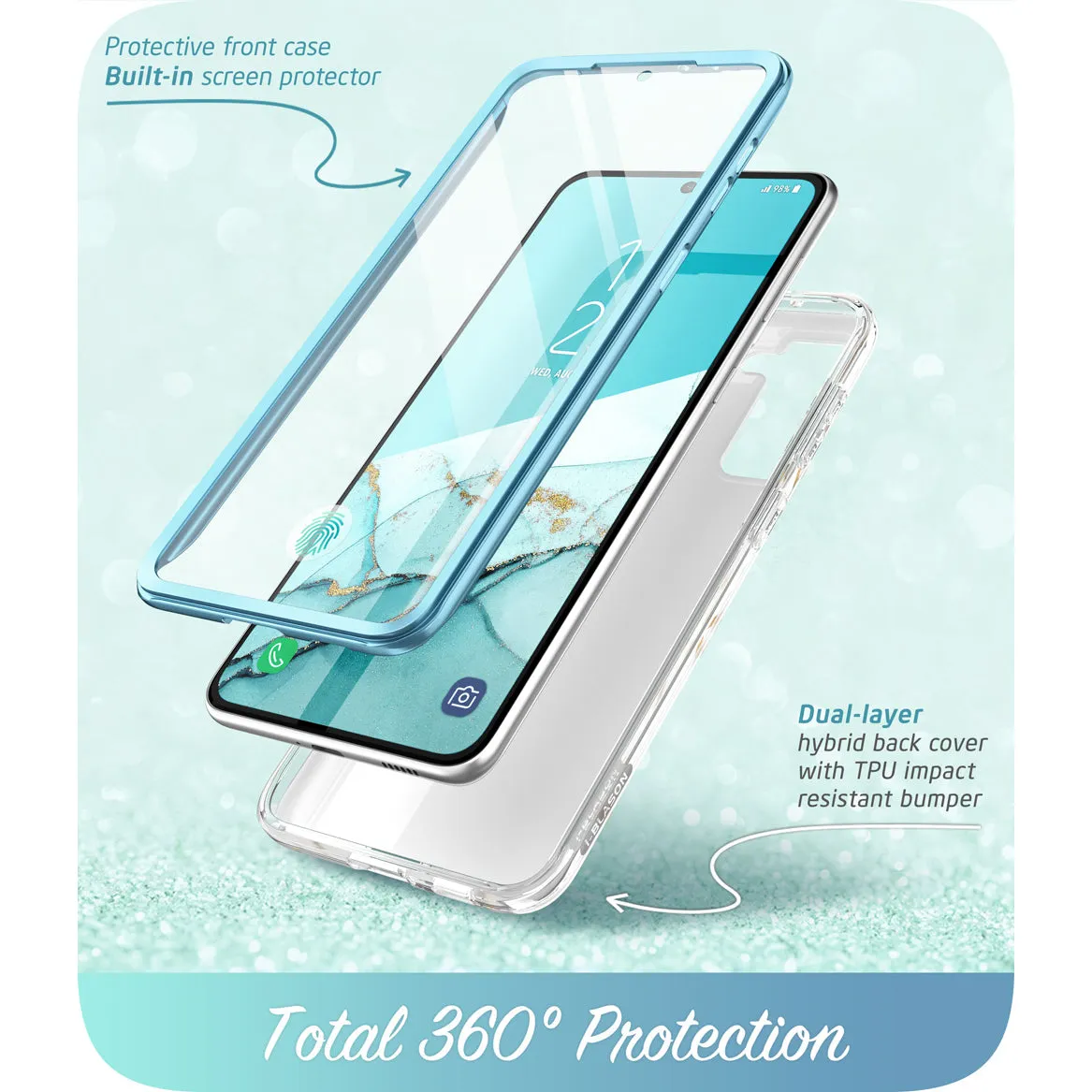 Galaxy S21 FE Cosmo Case - Ocean Blue