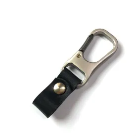 Genuine Leather Metal Car Keychain