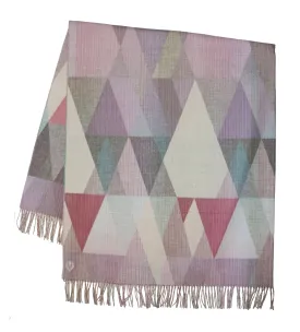 Gradient Triangles Woven Cashmink Throw