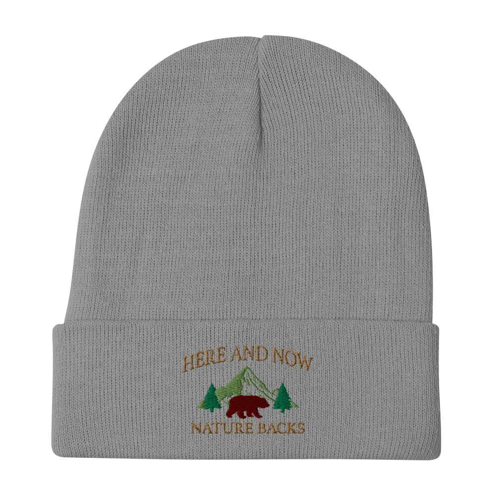 Here And Now Embroidered Beanie