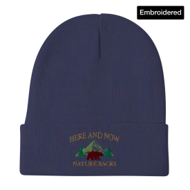 Here And Now Embroidered Beanie