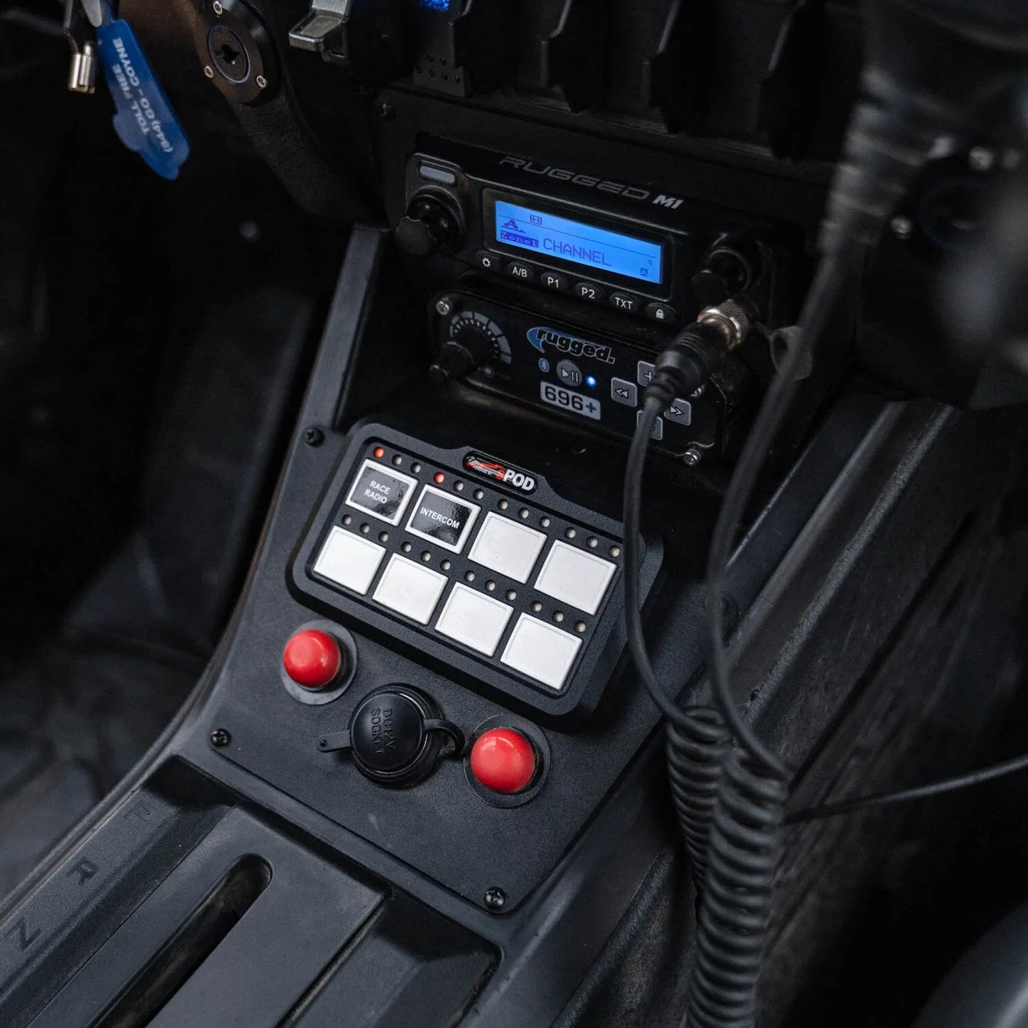 Lower Accessory Panel for Polaris Polaris RZR PRO XP, RZR Turbo R, and RZR PRO R Dash Mount Radio and Intercom