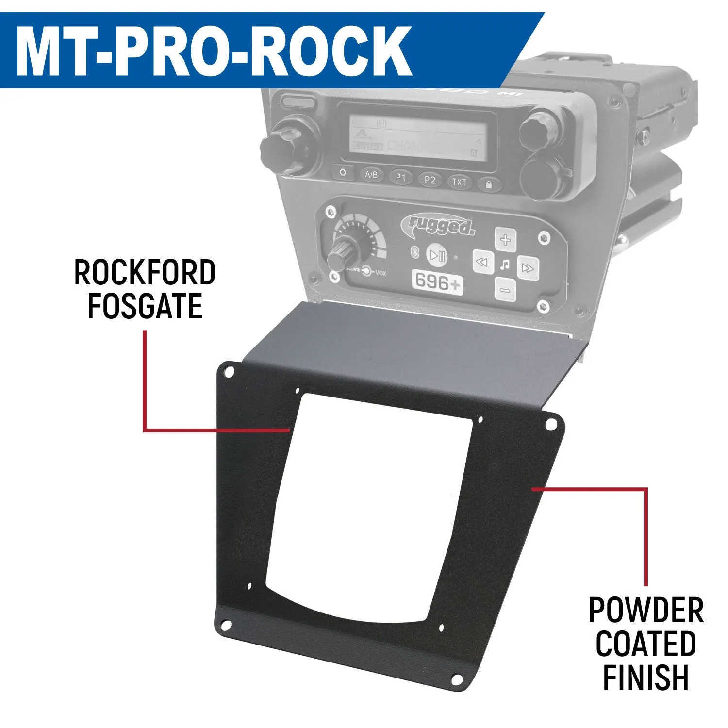 Lower Accessory Panel for Polaris Polaris RZR PRO XP, RZR Turbo R, and RZR PRO R Dash Mount Radio and Intercom