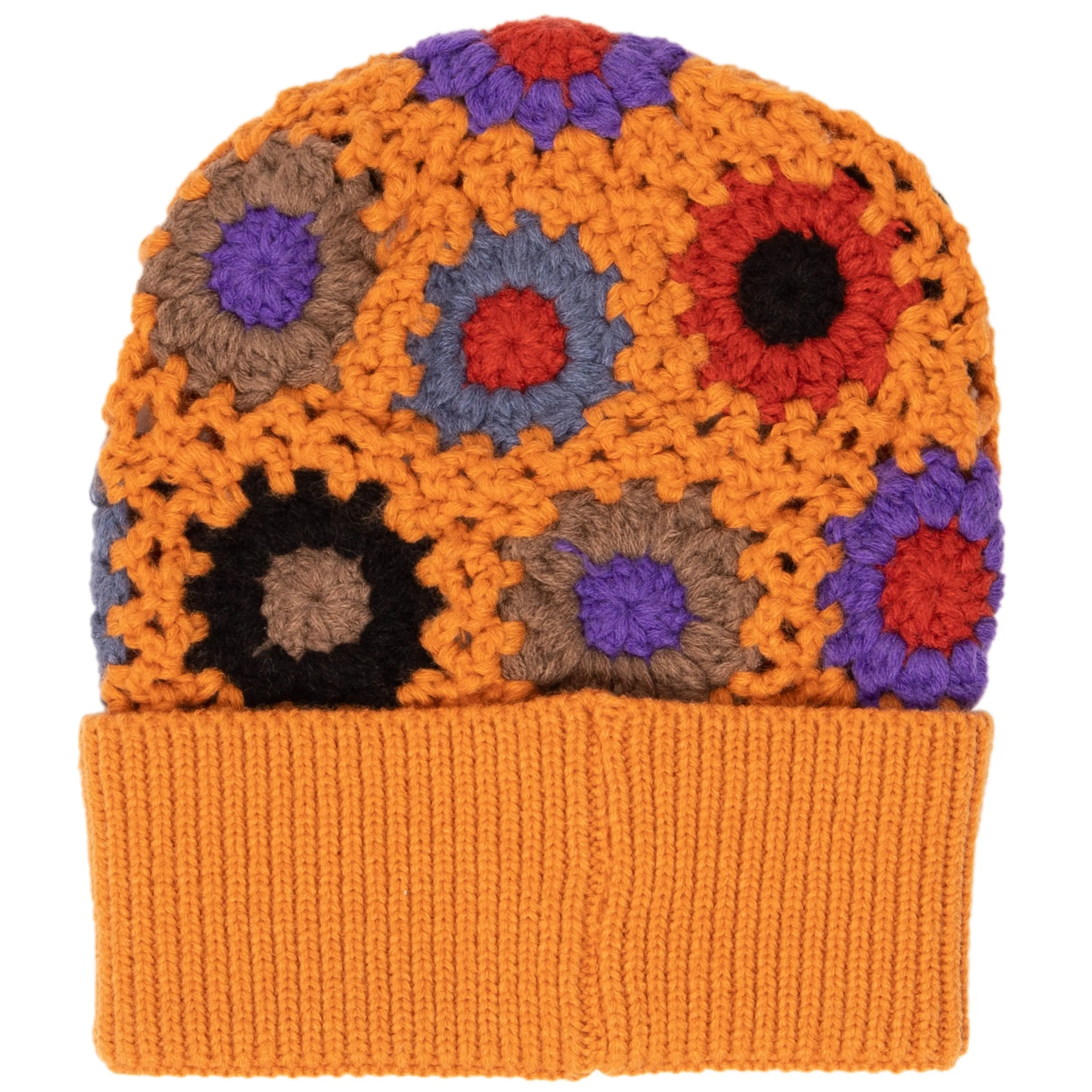 Maybelle - Granny Square Knit Cuff Beanie