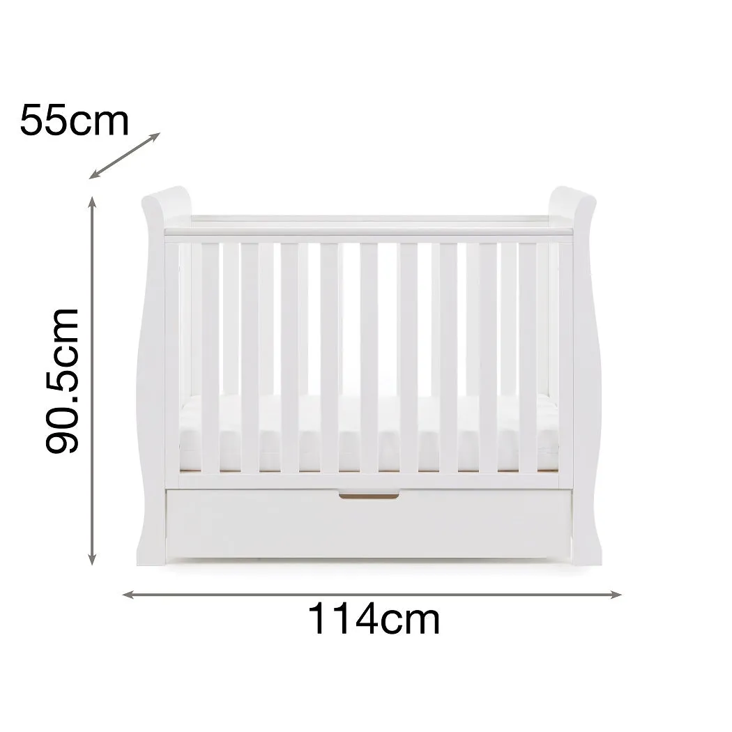 Obaby Stamford Space Saver Cot (White)