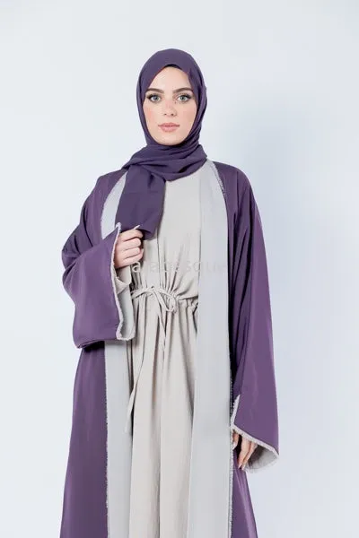 Rida Reversible Purple Abaya