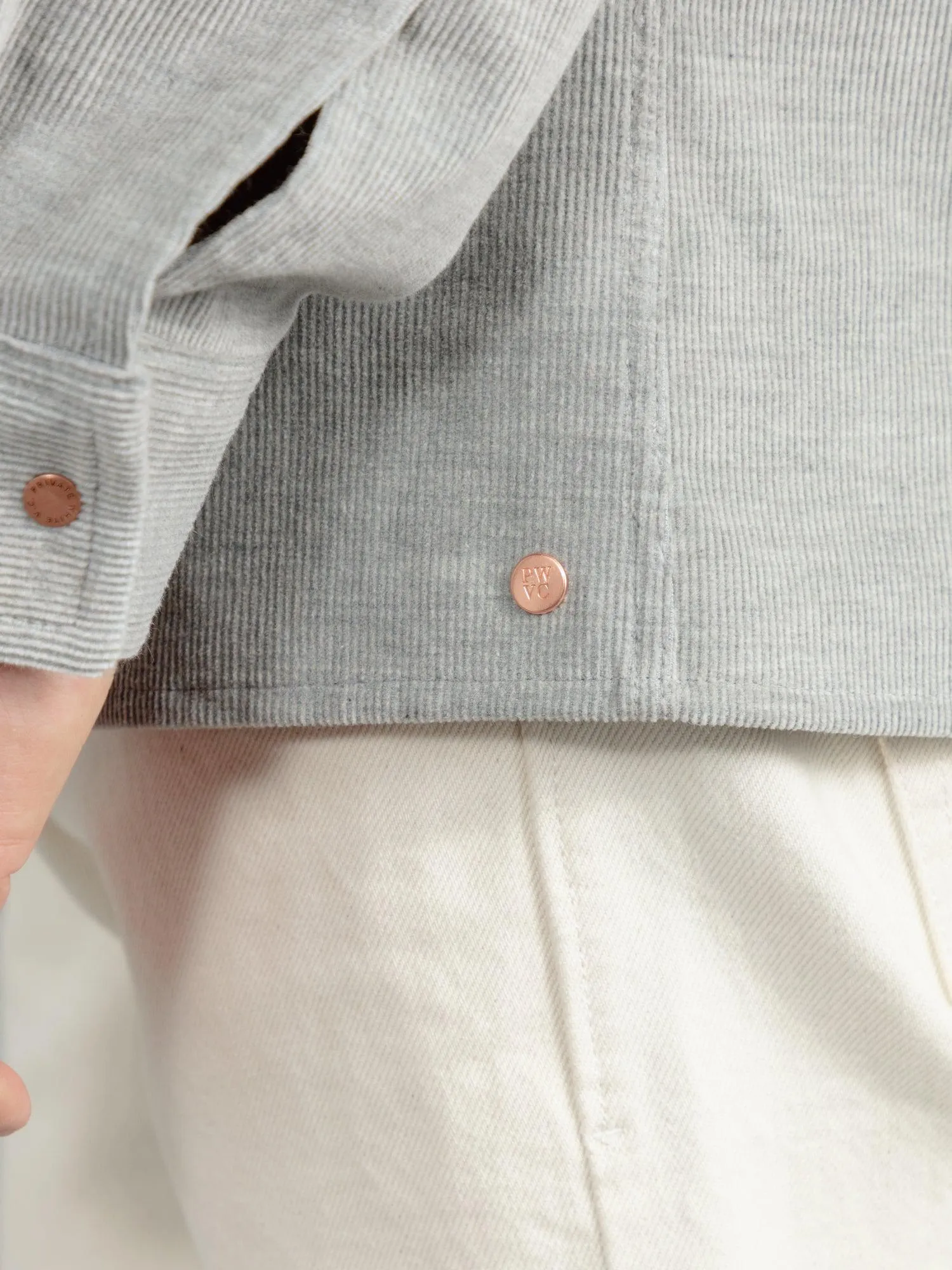 The Cord Studded Overshirt