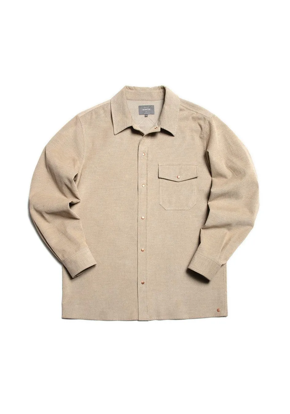 The Cord Studded Overshirt